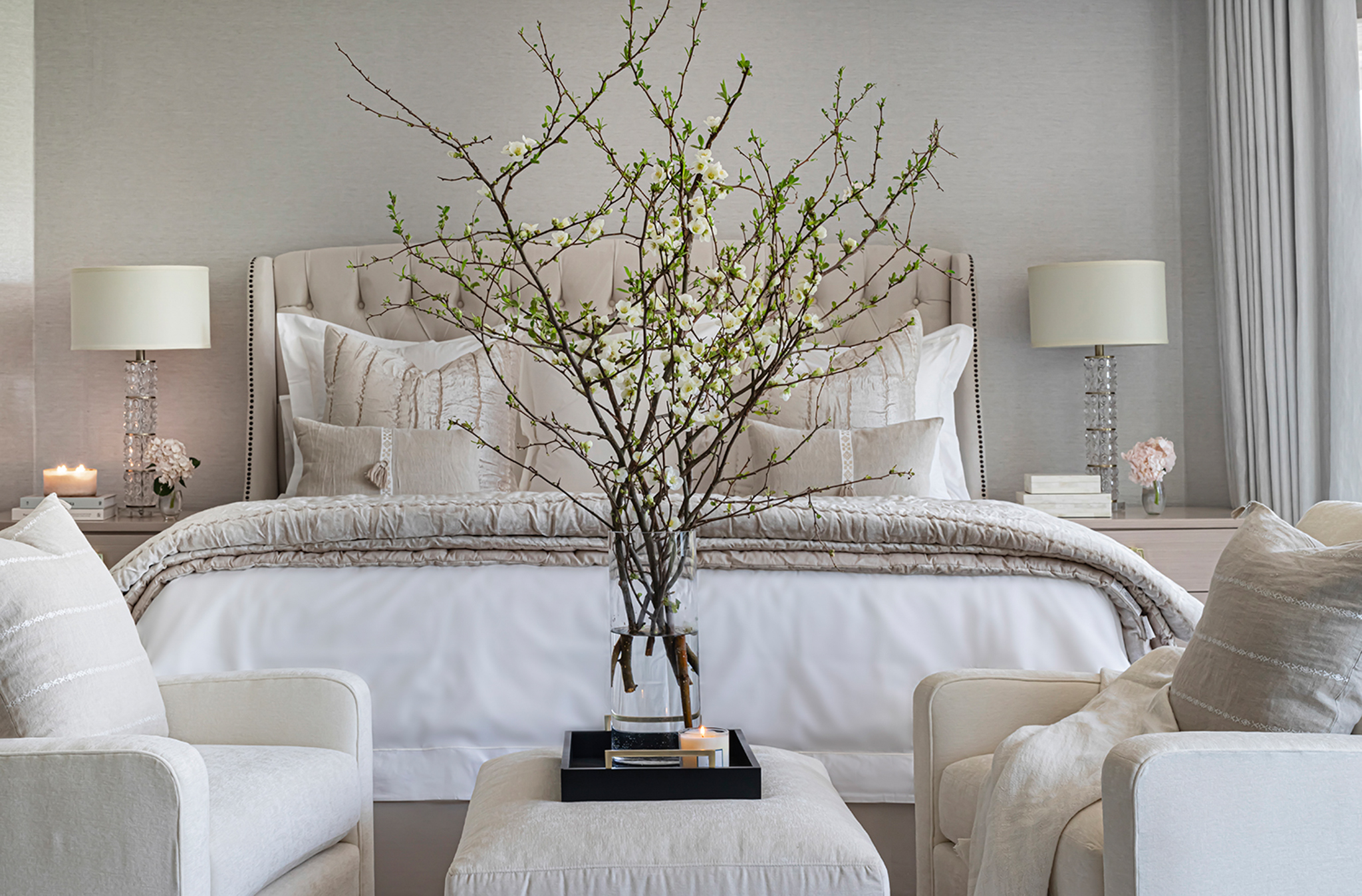 master bedroom suite essentials to create a lavish space by Debbie Travin of DLT interiors